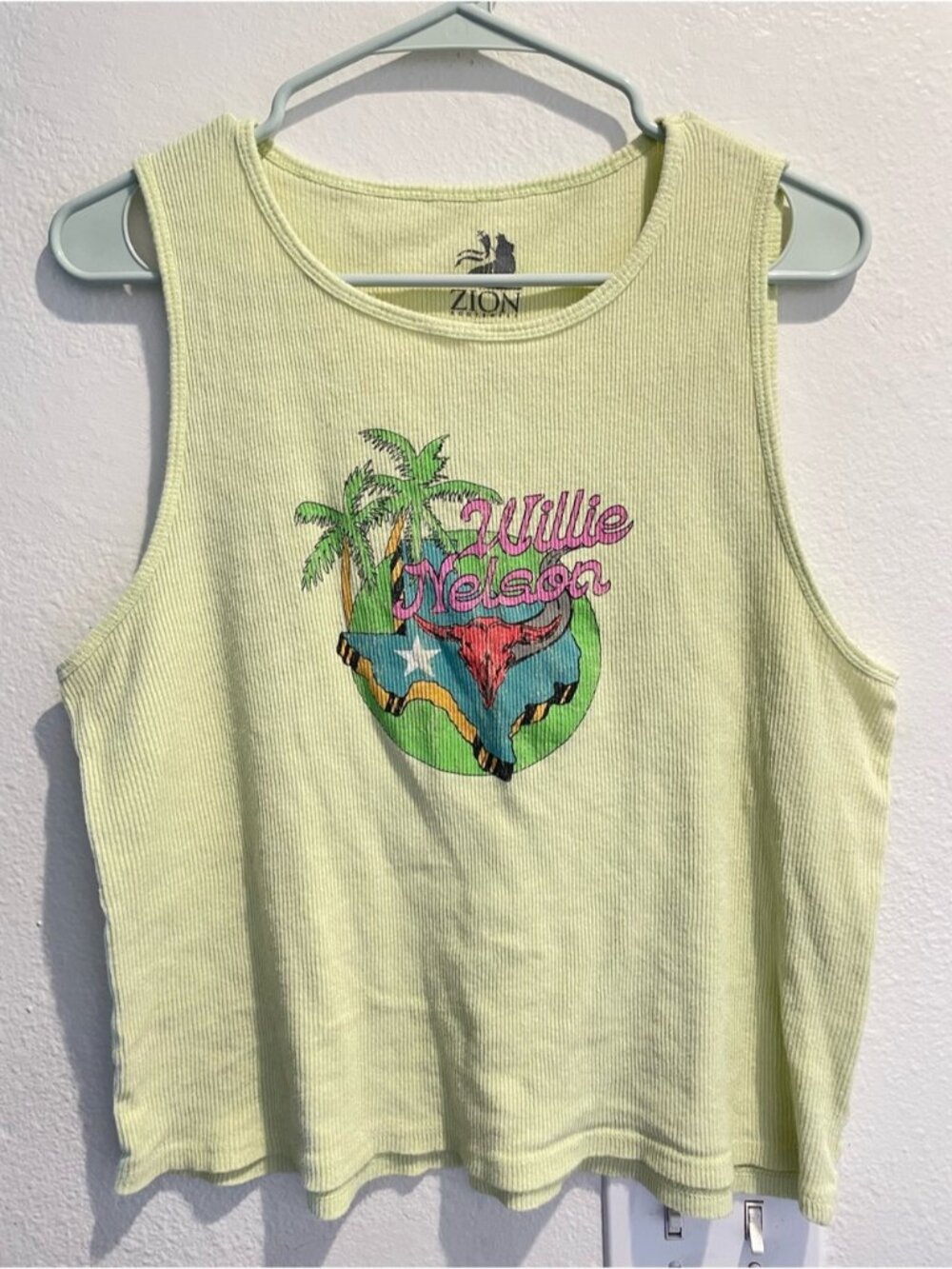 Tank Top Chartreuse Ribbed Zion XXL